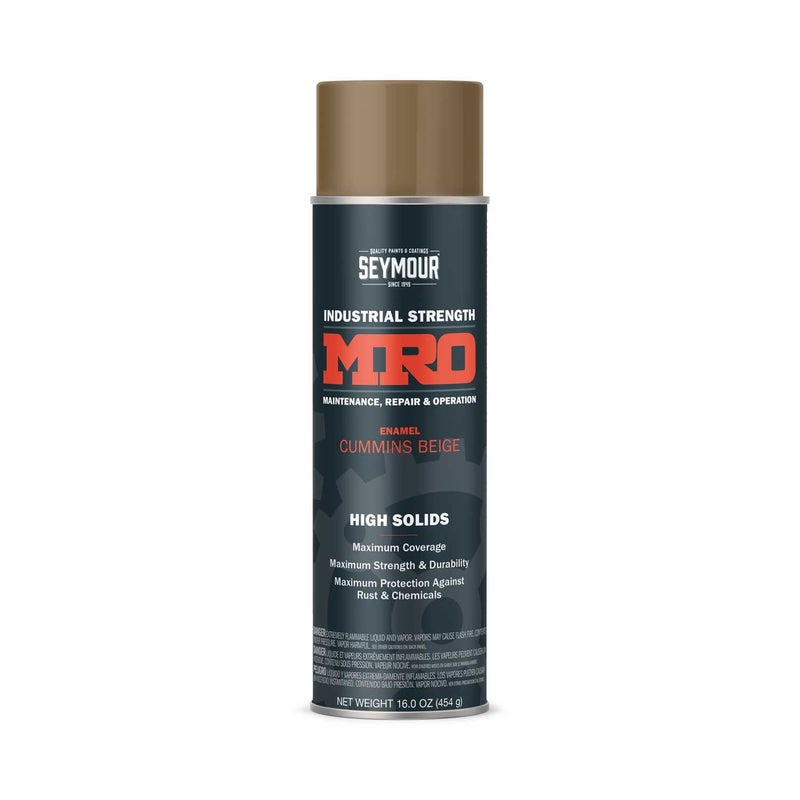 SEYMOUR 620-1447 Industrial MRO High Solids Spray Paint, Cummins Beige, 16 Fl Oz (Pack of 1) - Image 1